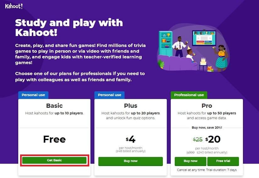 Kahoot! 画面イメージ