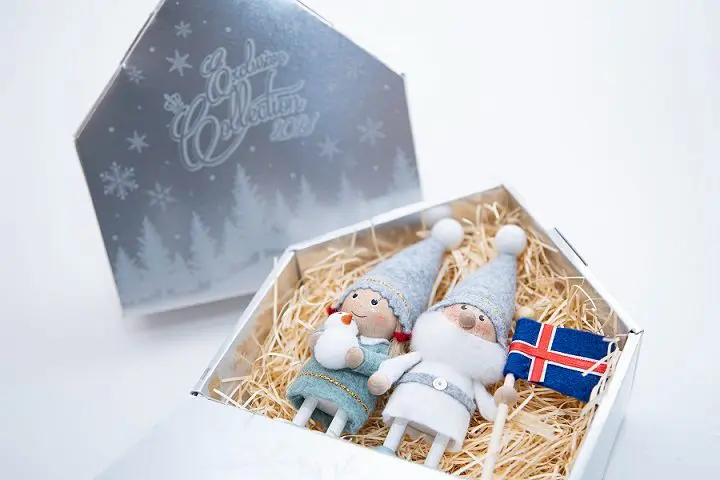 【希少】2017年イルムス限定 国旗シリーズ第1弾ノルディカニッセ デンマーク 北欧のクリスマスを彩る「ノルディカニッセ」、アイスランドの国旗を