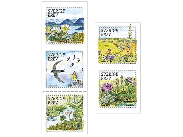 スウェーデンの郵便切手シリーズ