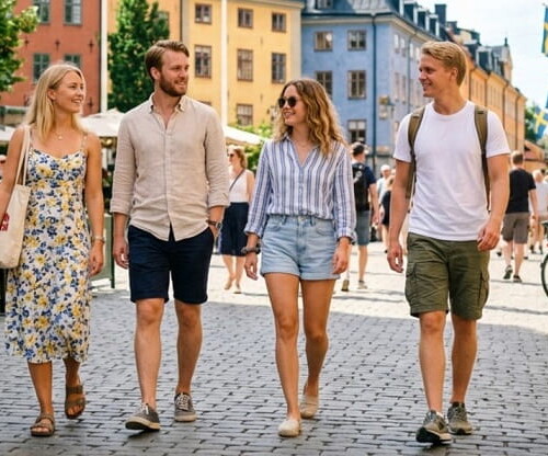 北欧の夏の服装イメージ