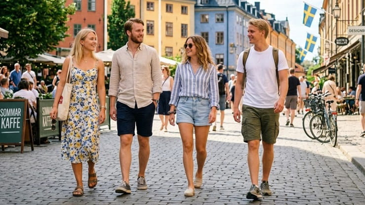 北欧の夏の服装イメージ